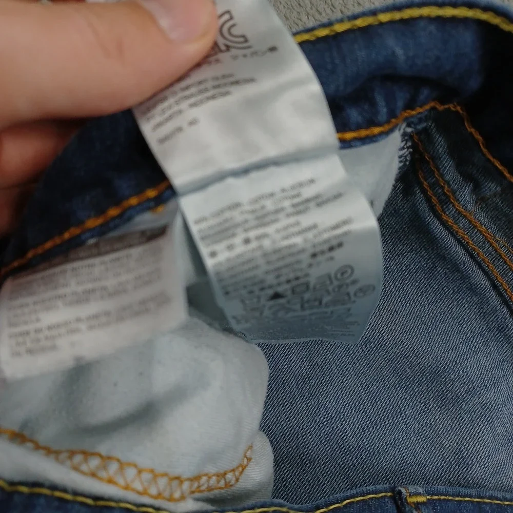 Levis 541 Jeans Mens 36x30 Blue Denim Distressed Athletic Tapered Preppy